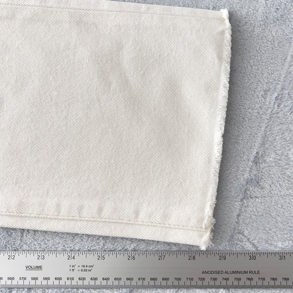 New - Lab 101 - Ivory John Crop Ozone Slim Straight Denim Jean - Size 32 (34x29) - Picture 9 of 9